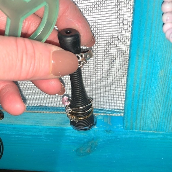 New Handmade Rustic Jewelry Hanging Display/Organizer Turquoise Mother’s Day - Picture 6 of 12